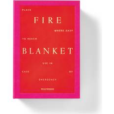 Rosa Filtar Printworks Fire Blanket Cerise Rosa Filt Beige, Rosa, Svart