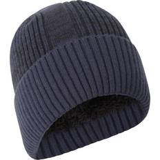 Faux Fur - Men Accessories Mountain warehouse Men's Ribbed Faux Fur Lined Beanie - Navy