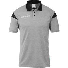 Uni Polos Uhlsport Squad 27 Polo Shirt - Dark Grau Melange/Schwarz