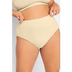 Nylon Mieder Yours Curve High Waisted Full Briefs - Nude