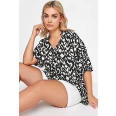 Black - Women Blouses Yours Plus Size Pleat Front Blouse - Black