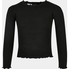 Svarta Skjortor Barnkläder Urban Classics Girls Short Rib Longsleeve - Black