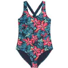 Florals Swimsuits Animal Mia Floral Cross Back One Piece Swimsuit - Red