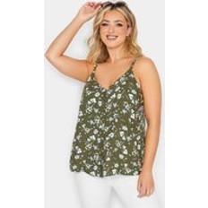 Blouses Yours Curve Plus Size Button Cami Vest Top - Green