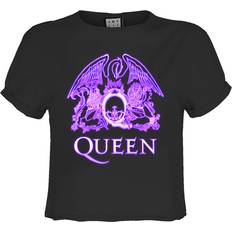 Amplified Neon Sign Queen Crop Top