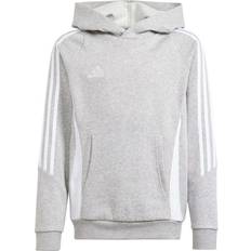 Sølv Hoodies Børnetøj Tiro 24 Sweat Hoodie - Medium Grey Heather/White