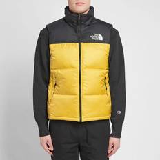 The North Face Yellow Vests The North Face Retro Nuptse Puffer Gilet Bodywarmer - Yellow