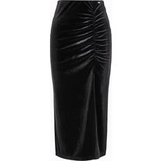 Velvet Skirts Armani Exchange Elegant Pencil Skirt - Black