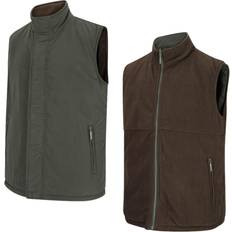 Green - Unisex Vests Hoggs of Fife Reversible Gilet - Green/Brown