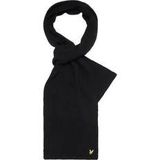 Lyle & Scott Scarfs Lyle & Scott Racked Ribbed Scarf Black