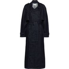 Denim Coats The Frankie Shop Nikola Denim Trench Coat - Blue