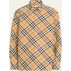 Burberry Tops Burberry Check Long Sleeve Shirt - Sand Check