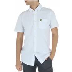 Lyle & Scott Shirts Lyle & Scott Geometric Pattern Short Sleeve Shirt White