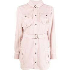 Ksubi Women Clothing Ksubi Hazard Belted-Waist Shirt Dress - Pink