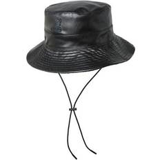 Kangol Svarta Hattar Kangol Faux Leather Rev Bucket - Black