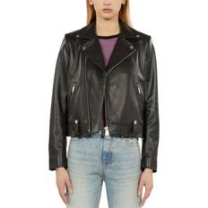 The Kooples Leather Moto Jacket - Black