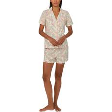 Polo Ralph Lauren Women Sleepwear Polo Ralph Lauren Boxer Pajamas Set - Ivory/Cream