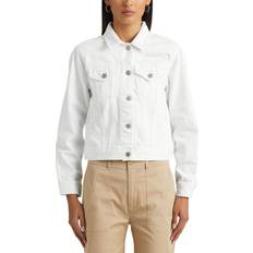 Polo Ralph Lauren Women Jackets Polo Ralph Lauren Cropped Denim Jacket - White