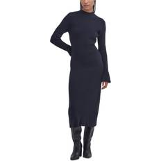 Barbour M Dresses Barbour Francis Rib Knit Midi Dress - Navy