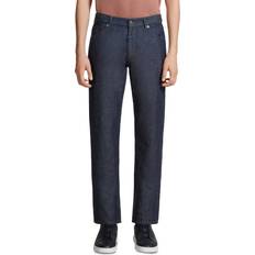 Linen - Men Jeans Zegna Slim Fit Cotton Linen Jeans - Dark Blue