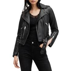 AllSaints Outerwear AllSaints Balfern Leather Biker Jacket - Black