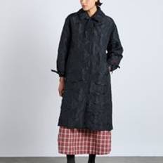 Damson Madder Aubrey Quilted Shell Coat - Black