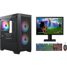 Desktop Computers FCS Fast Gaming PC Bundle 19 inch Monitor