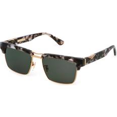 Police Adult Sunglasses Police Man SPLP25 Squared Sunglasses - Metal Grey