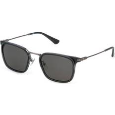 Police Adult Sunglasses Police Man SPLP27 Octane 12 509P Sunglasses - Metal Grey Smoke