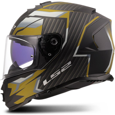 LS2 Motorcycle Helmets on sale LS2 FF800 Storm II Full Face Helmet Black-gold Man, Adult