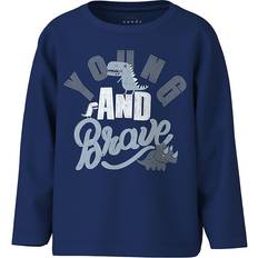 Ragazza Camicie Name It Bluse - Sodalite Blue/Young Ente Brave