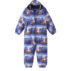 Blåa Jumpsuits Barnkläder Reima tec Vinteroverall Moomin Lyster - Twilight Blue