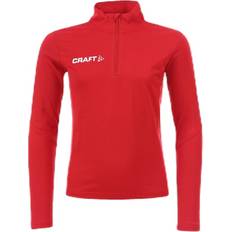 Lynlås T-shirts Craft Progress Halfzip LS Tee - Bright Red