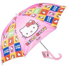 Hello Kitty Sanrio Pink Lightweight Dome Umbrella Pink/Multicoloured