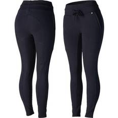 Horse Whips Horze Elinor Ladies Cotton Stretch Riding Tights - Dark Navy