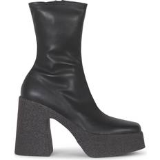 Damen - Kunstleder Hohe Stiefel Stella McCartney Dicke Absatzstockstiefel - Schwarz