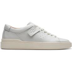 Clarks Herre Sko Clarks Craft Swift Leather Sneakers Uld - Hvid