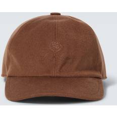 Cashmere Caps Loro Piana Cashmere Velvet Baseball Cap - Brown