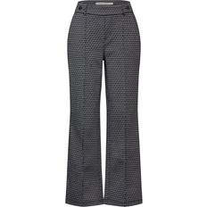 Street One Bekleidung Street One Hose - Grau/Schwarz