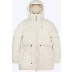 Rains Alta Long Puffer String W Jacket - Dune