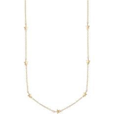 Guld Halsband på rea Snö of Sweden Stina Small Chain Necklace - Plain Gold