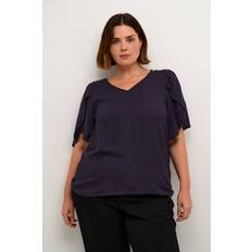 Dame - Lilla Bluser Kaffe Curve Bluse - Lilla