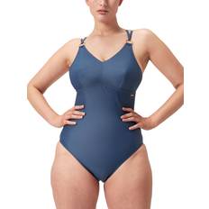 Speedo Shaping Twin Strap Swimsuit - Spruce Blue