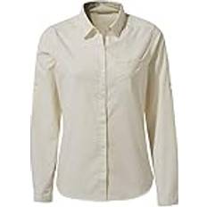 Craghoppers Dame Skjorter Craghoppers Kiwi II L S Shirt Bluse Damer - Beige/Grå