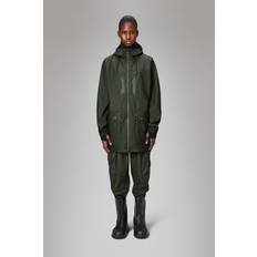 Unisex Giubbotti Impermeabili Rains Cargo Long Jacket - Green