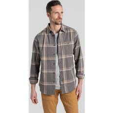 Craghoppers Shirts Craghoppers Gage Long Sleeved Shirt - Soft Grey Marl Check