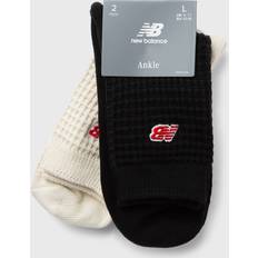 New Balance Men Socks New Balance Waffle Knit Ankle Socks - Black/Beige