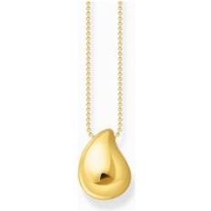 Women - Yellow Necklaces Thomas Sabo Gold Plated Organic Drop Necklace - Gold/Silver