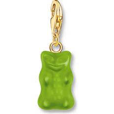 Jewellery Thomas Sabo Gold Plated Haribo Green Gummy Bear Charm - Gold Plated