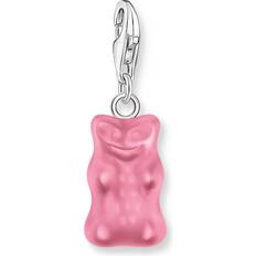 Schmuck Thomas Sabo Charm Goldbären-Anhänger - Pink